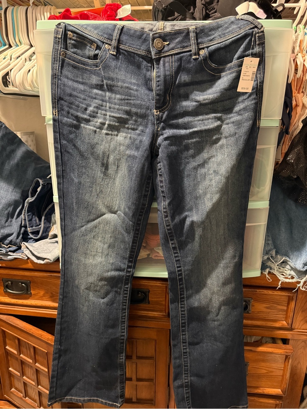 Maurices Bootcut Dark Blue Jeans